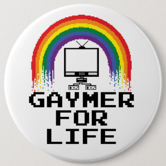 Gaymer For Life Button
