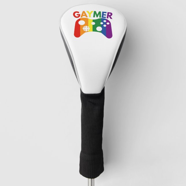 Gaymer Funny Video Game Pride Lover Gift Golf Head Cover (Front)