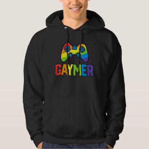 Gaymer Gamer Gay Rainbow Lgbt Pride Lesbian Rainbo Hoodie