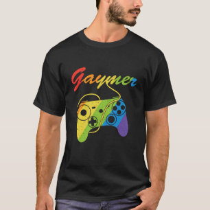 Gaymer Gay Gamer LGBTQ Video Game Gaming Pride T-Shirt
