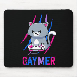 Gaymer Geek Pride Lgbt Video Game Lovers Gift Cat Mouse Pad