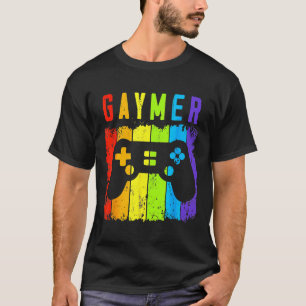 Gaymer LGBT Gamer Gay Pride Rainbow Gamepad 1 T-Shirt
