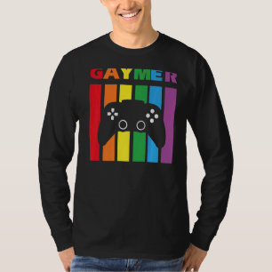 Gaymer LGBT Gay Pride Rainbow Equality Game Contro T-Shirt
