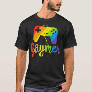 Gaymer LGBTQ Gay Pride Month Gamer Gaming Gift  T-Shirt