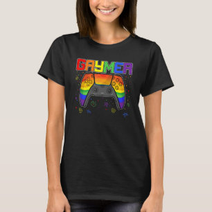 Gaymer Lgbtq Gay Pride Month Gamer Video Game Gami T-Shirt