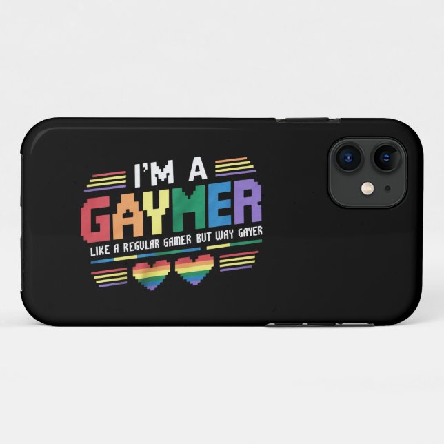 Gaymer Like A Regular Gamer But Way Gayer Gamer Case-Mate iPhone Case (Back (Horizontal))