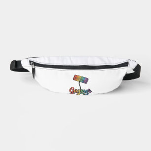 Gaymer Rainbow Gamer Vector Shirt Design_1 Fanny Pack