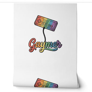 Gaymer Rainbow Gamer Vector Shirt Design_1 Wallpaper