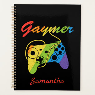 Gaymer Rainbow Video Game Controller Gaming Planner