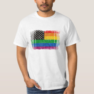 Gaymerican Pride Flag T-Shirt