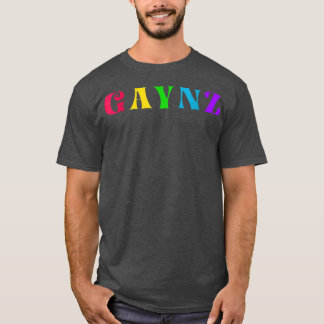 Gaynz Gay Gym Sport Queer LGBQT Colourful Quote T-Shirt