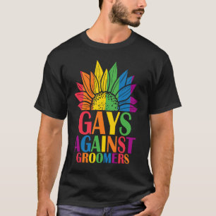 Gays Against Groomers Gradien Groom Dogs Not Kids T-Shirt