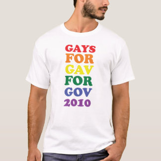 Gays For Gav For Gov 2010 T-Shirt