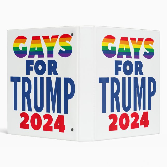 Gays For Trump 2024 Election Binder (Background)