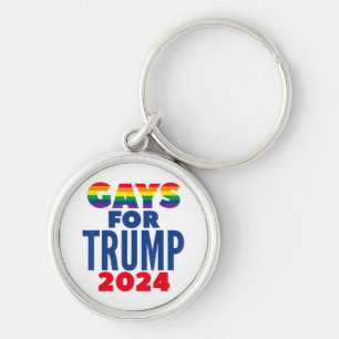 Gays For Trump 2024 Election Keychain