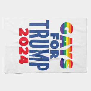 Gays For Trump 2024 Election Kitchen Towel