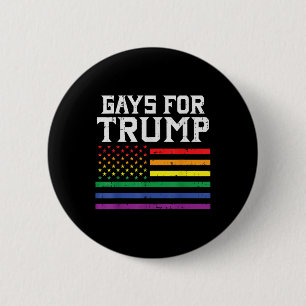 Gays For Trump Usa Flag Pro Reelect Donald 2020 2 Inch Round Button