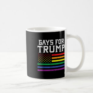 Gays For Trump Usa Flag Pro Reelect Donald 2020 Coffee Mug