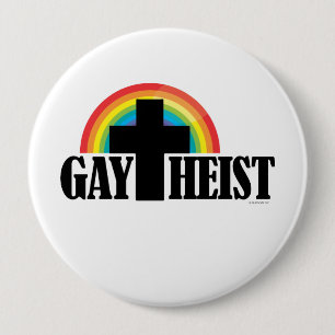 Gaytheist 4 Inch Round Button