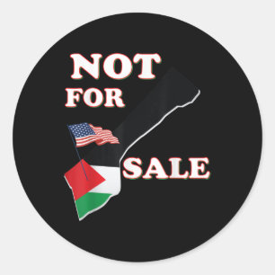 Gaza Strip Trump Not For Sale Classic Round Sticker