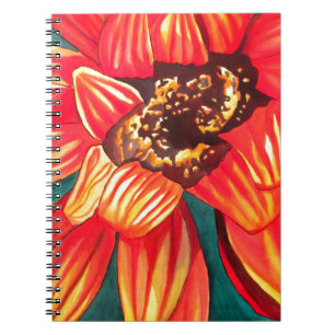 Gazania desert flower art by Sacha Grossel Notebook