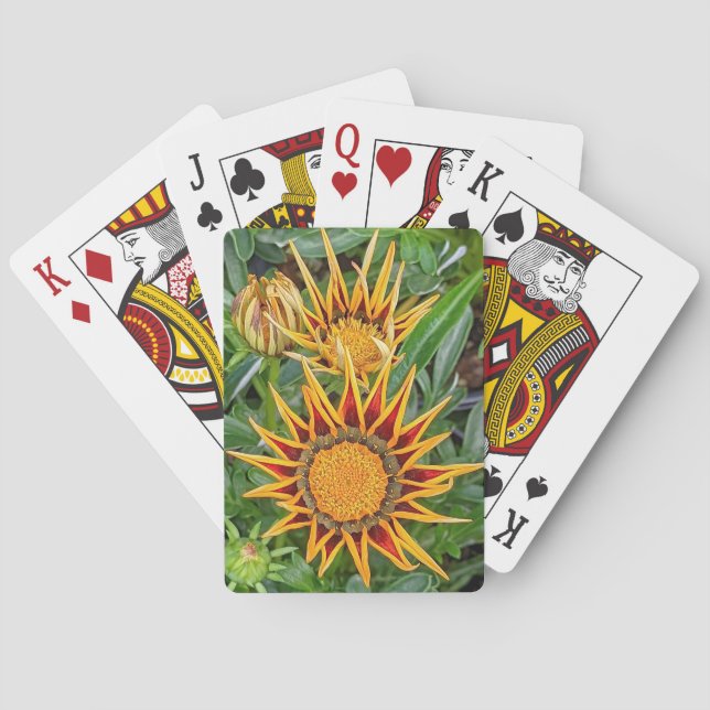 Gazania Flower Playing Cards (Back)