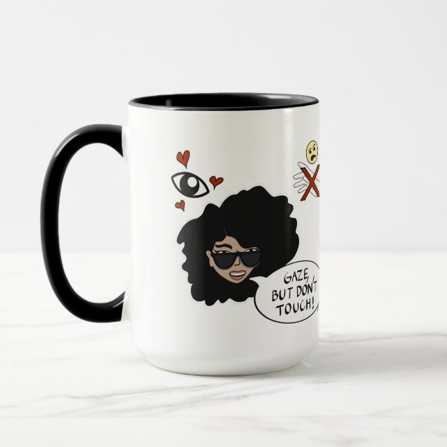 Gaze, But Don’t Touch Mug (Left)