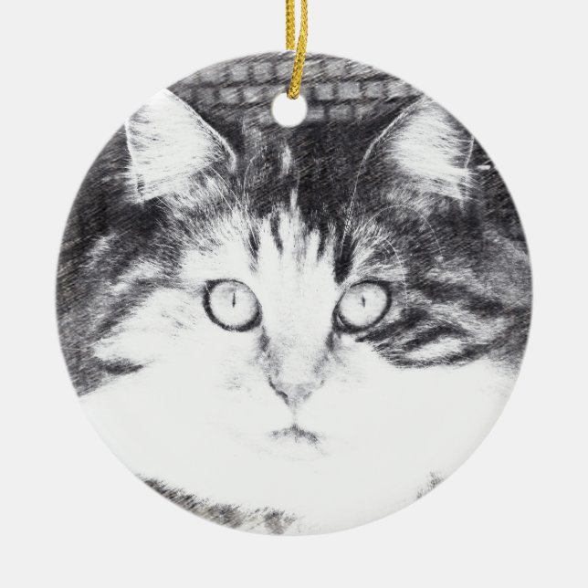 gaze ceramic ornament (Front)