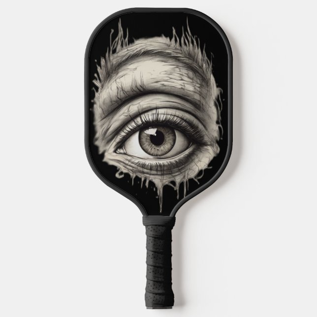 Gaze Couture Unveiling the Soul through Artful Eye Pickleball Paddle (Front)