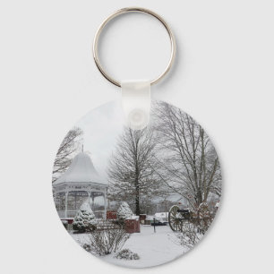 Gazebo and Cannon Keychain