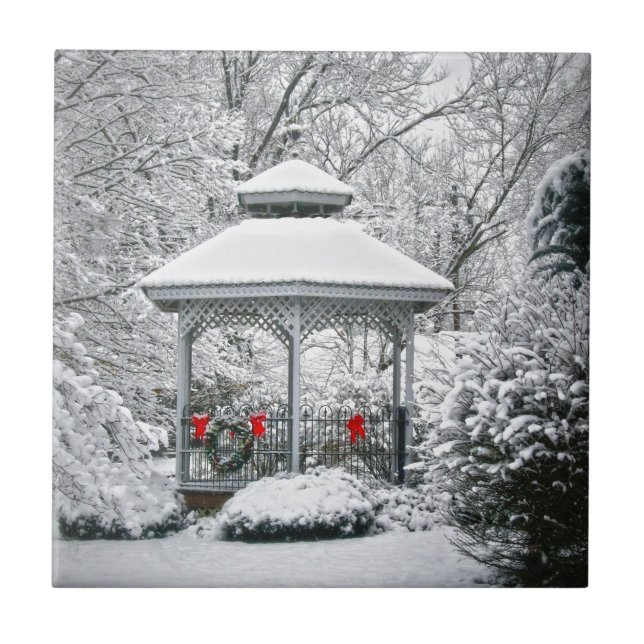 Gazebo in the Snow Tile (Front)