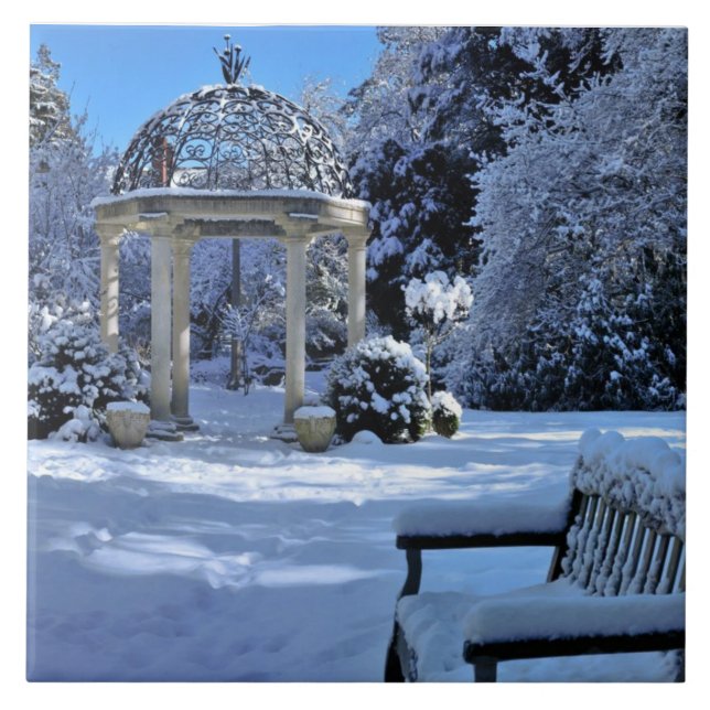 Gazebo in the Snow Tile (Front)