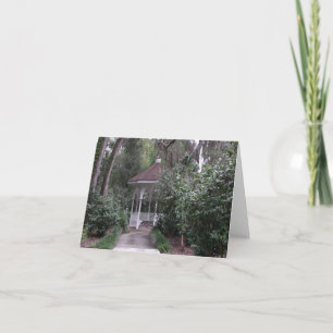 Gazebo Photo Folded Note Card