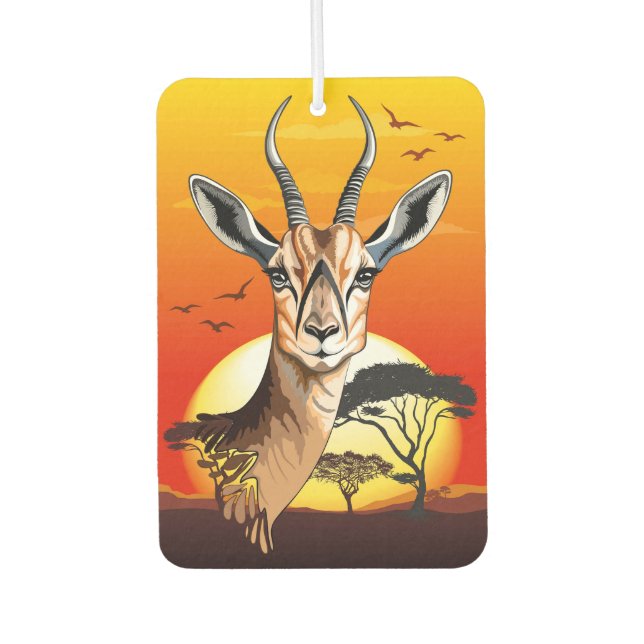 Gazelle African Antelope Wild  Animal Air Freshener (Front)