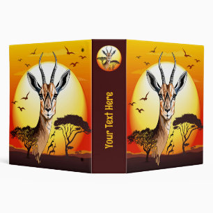 Gazelle African Antelope Wild  Animal Binder