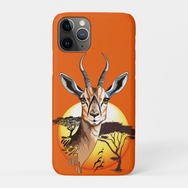 Gazelle African Antelope Wild  Animal Case-Mate iPhone Case (Back)