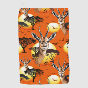 Gazelle African Antelope Wild  Animal Golf Towel