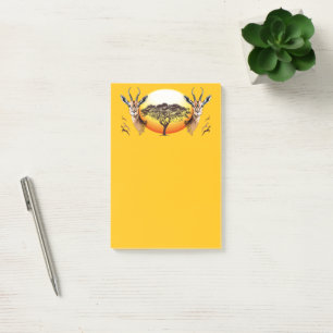 Gazelle African Antelope Wild Animal Post-it Notes
