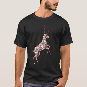 Gazelle Mandala Sacred Fractal Geometry Good Vibe T-Shirt