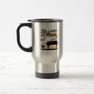 gazelle piano travel mug
