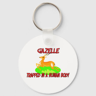 Gazelle trapped in a human body keychain