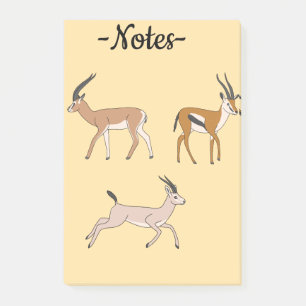 Gazelles Post-it Notes