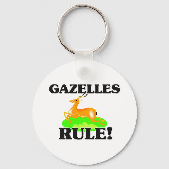 GAZELLES Rule! Keychain (Front)