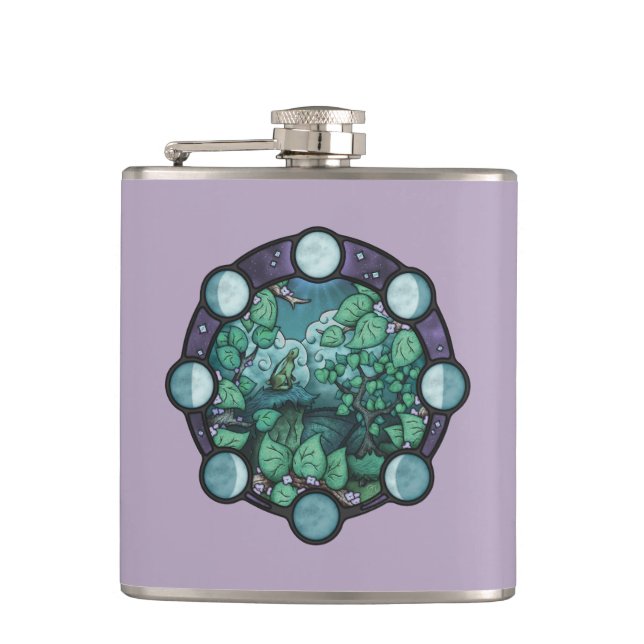 Gazing and Gazing Hip Flask (Front)