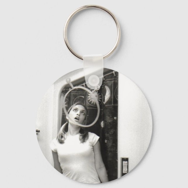 Gazing at the Cosmos Keychain (Front)