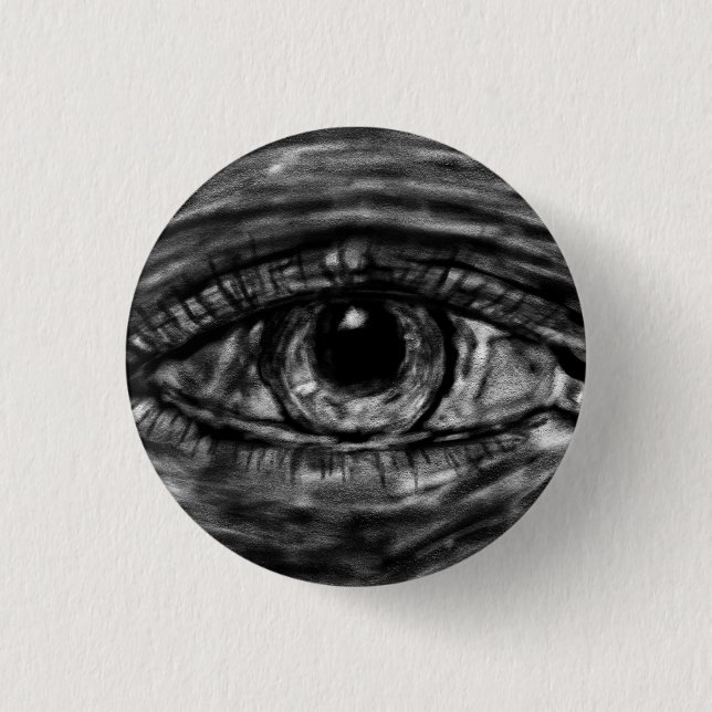Gazing Eye 1 Inch Round Button (Front)