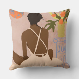 Gazing into the Abyss Throw Pillow