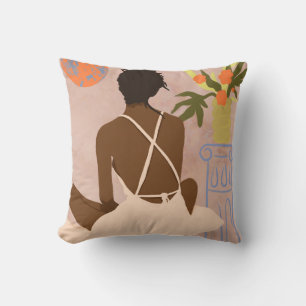 Gazing into the Abyss Throw Pillow