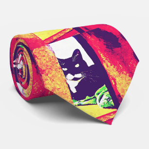 Gazing Lucy Painting Tie