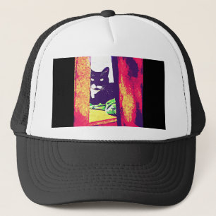 Gazing Lucy Painting Trucker Hat